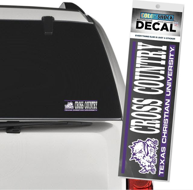 Texas Christian University Horned Frogs Cross Country Decal