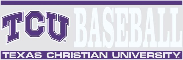 Texas Christian University Baseball Decal