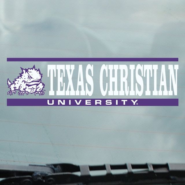 Texas Christian University Horned Frogs Cling Decal