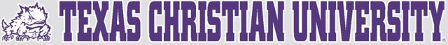 Texas Christian University Horned Frogs Strip Decal