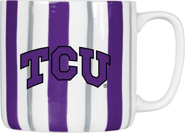 Texas Christian University 16oz Brushstroke Stripe Mug