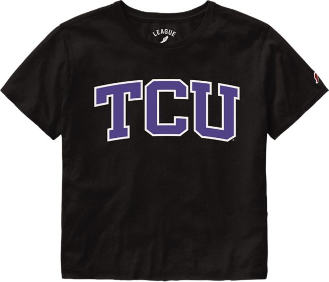 Texas Christian University Short Sleeve Cropped T-Shirt