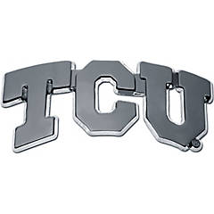 TCU Horned Frogs Black Metal Auto Emblem 