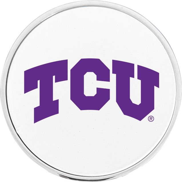 Texas Christian University Horned Frogs Circle Adhesive Emblem