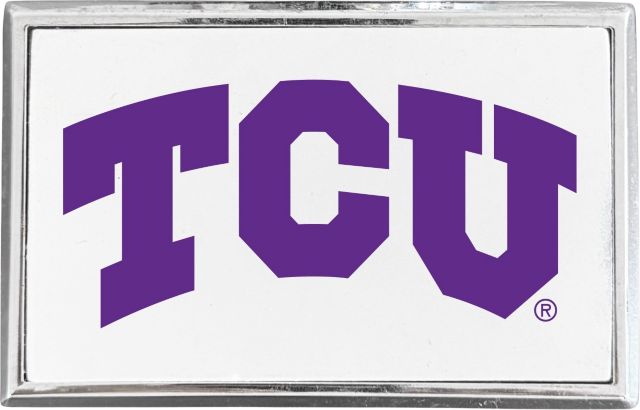 Texas Christian University Rectangle Adhesive Emblem
