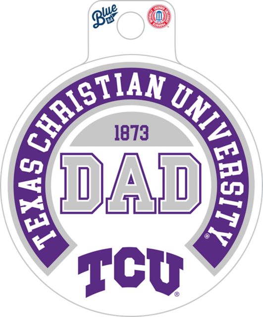 Texas Christian University Dad Sticker
