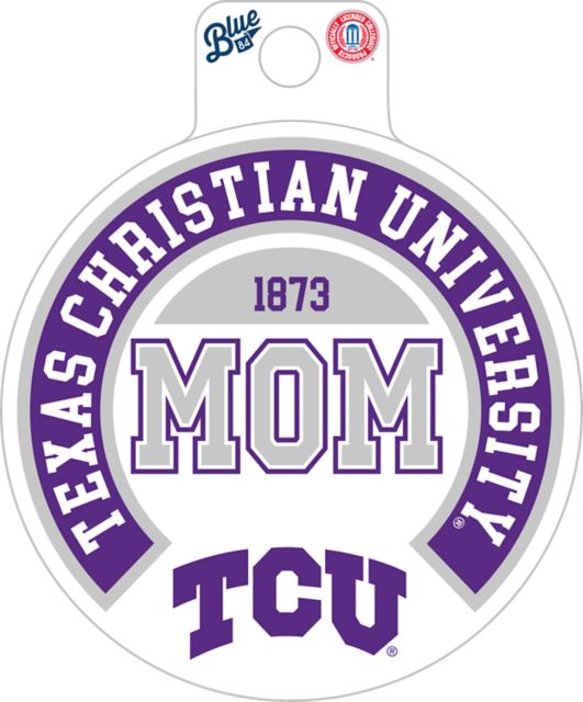 Texas Christian University Mom Sticker