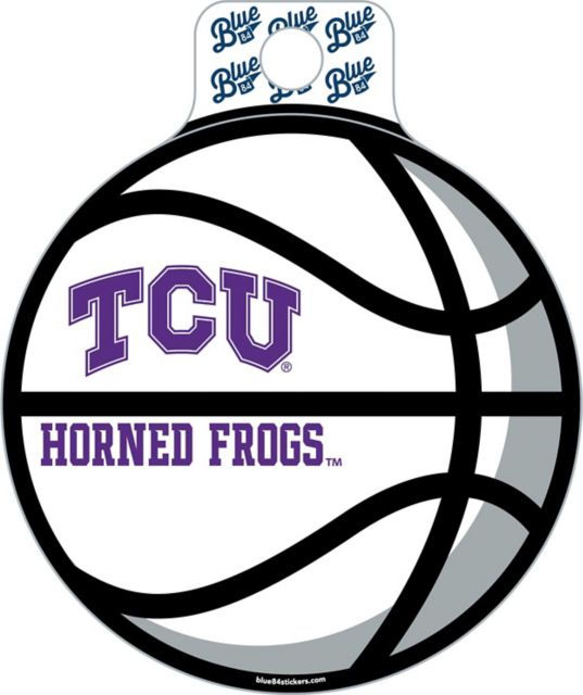Texas Christian University Fullsize Basketball Sticker