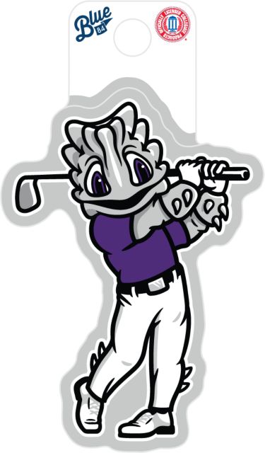 Texas Christian University SuperFrog Basketball Full Size Sticker