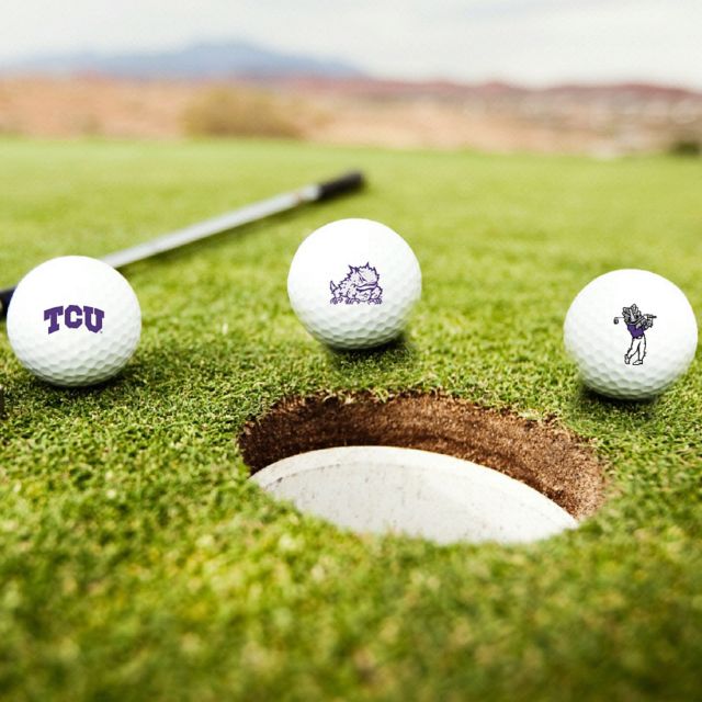 Texas Christian University 3-Count Golf Ball