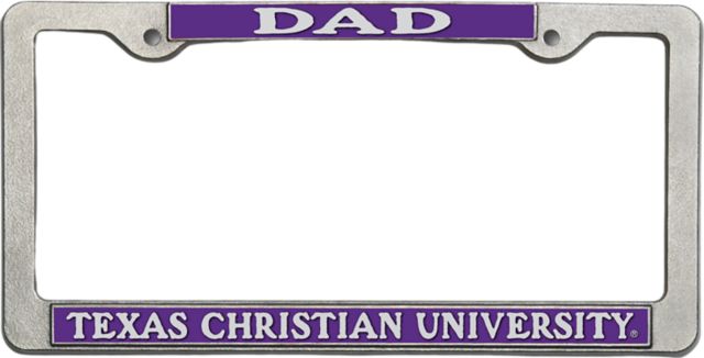 Texas Christian University Dad Licence Plate Frame