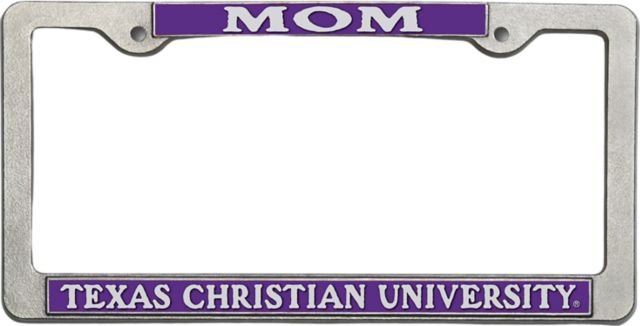 Texas Christian University Mom Licence Plate Frame