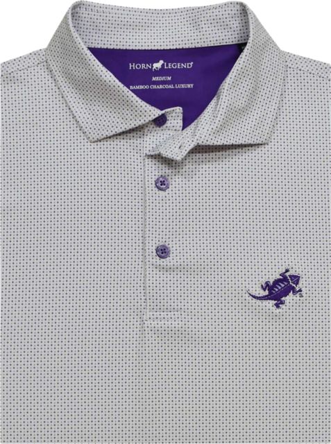 Texas Christian University Forned Frogs Checkered Polo