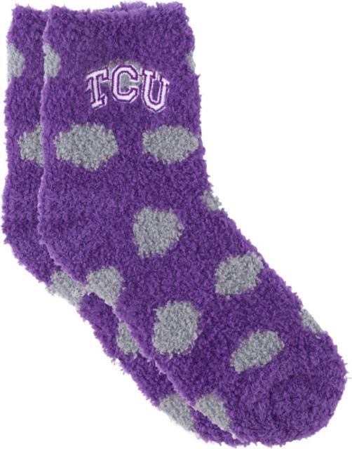 University of Louisville Fuzzy Dot Socks