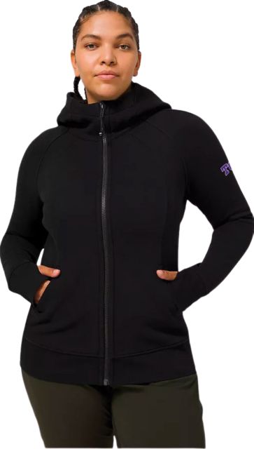 Lululemon Lululemon Hoodie Womens 12 Black Zip Up Sweater Jacket Sweatshirt  Athletic Gym ^