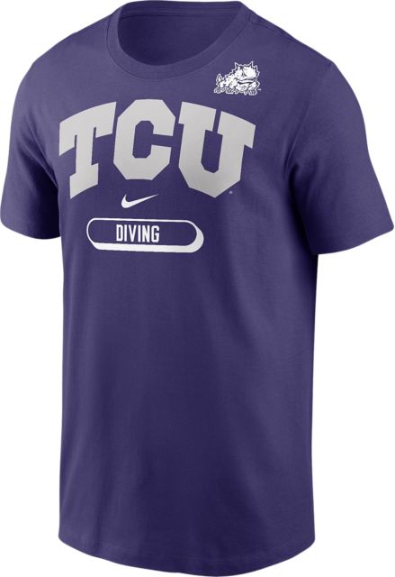 Texas Christian University Horned Frogs Diving Short Sleeve T-Shirt