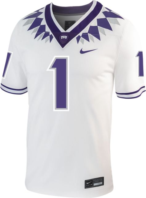 Nike Men's TCU Horned Frogs #1 Purple Replica Basketball Jersey