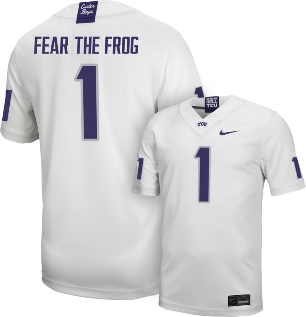 Texas Christian University Football Fear The Frog #1 Replica Jersey