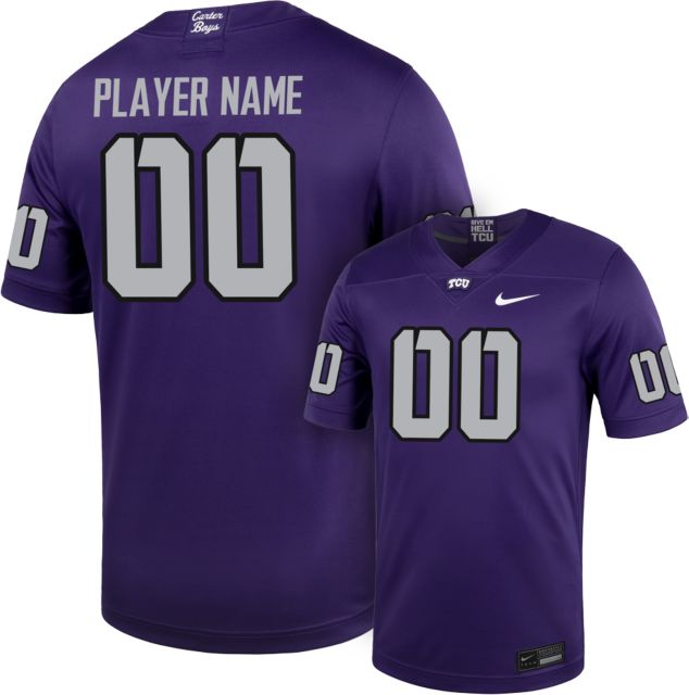 TCU Football Nike Player Name Replica Jersey #0-49