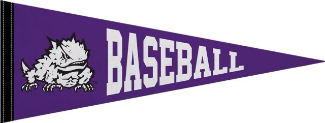 Texas Christian University Horned Frogs Baseball 9x24 Pennant