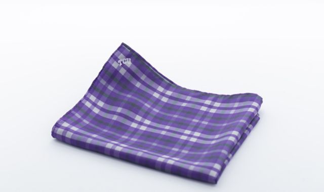 Texas Christian University Tartan Plaid Scarf