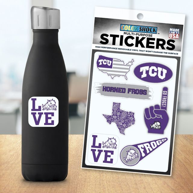 Texas Christian University 7.5'' x 7.5'' Sticker Sheet