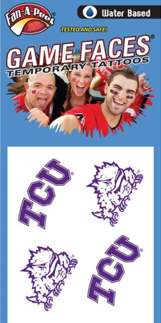 Texas Christian University Tattoo 4-Pack