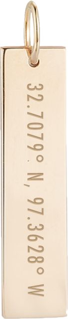 Texas Christian University Coordinates Bar - Cavan Gold