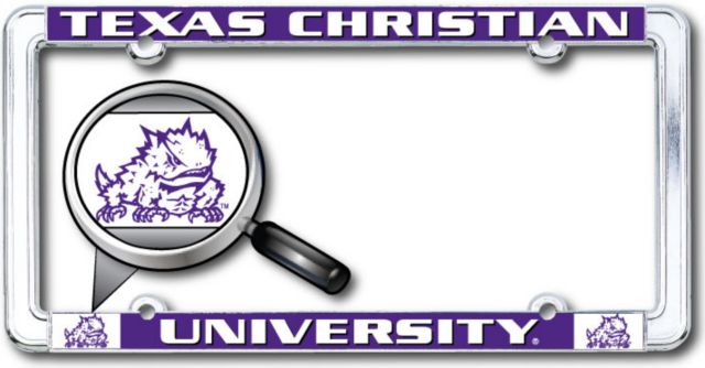 Texas Christian University Thin Dome License Plate Frame
