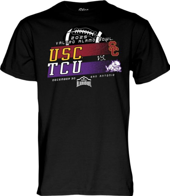 Texas Christian University Horned Frogs Football 2025 Alamo Bowl Bound Short Sleeve T-Shirt