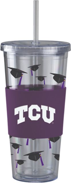 Texas Christian University Acrylic Tumbler with Straw