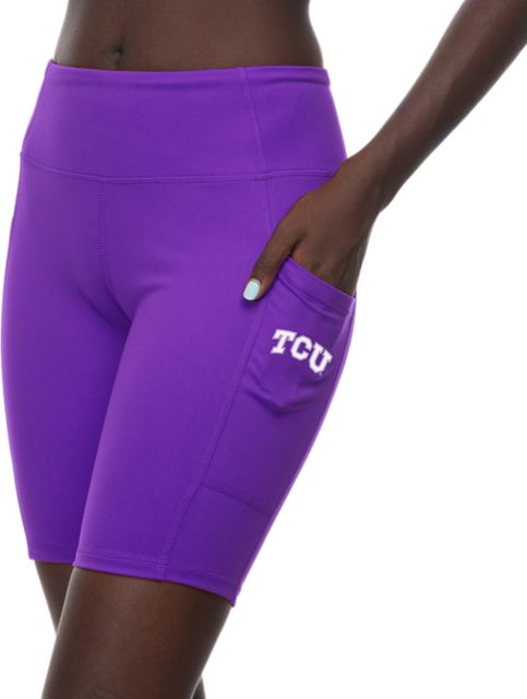 Texas Christian University Women's Pocket Bike Shorts