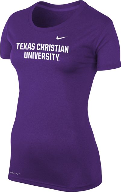 Texas Christian University Women's Athletic Dri-Fit Short Sleeve T