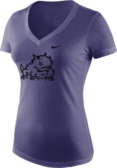 Texas Christian University Horned Frogs Women's V-Neck Short Sleeve T-Shirt