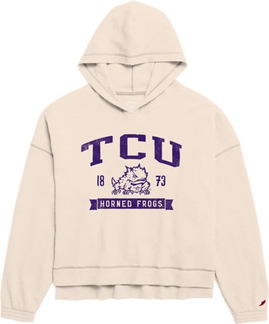 Texas Christian University Horned Frogs Women's Waffle Hooded Sweatshirt
