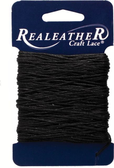 WAXED THREAD 25 YARDS BLACK