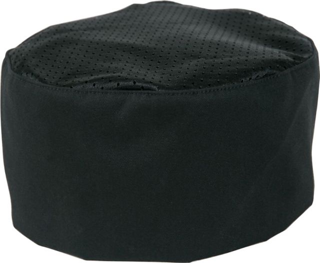 Baker's Skull Cap - Mesh Top.  Black.