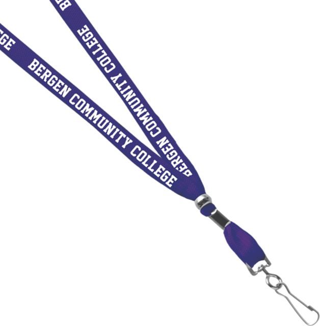 Bergen Community College 3/8'' J Hook Lanyard