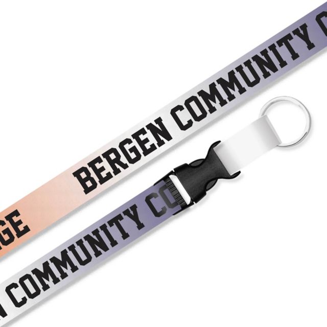 Bergen Community College Lanyard with Buckle