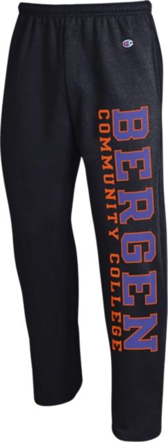 Bergen Community College Open Bottom Sweatpants