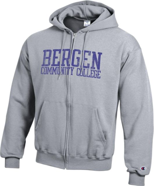 Bergen Community College Full Zip Hooded Sweatshirt