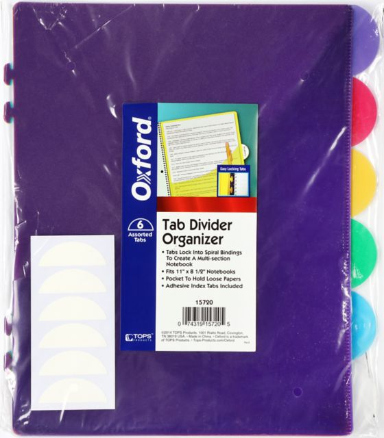 Notebook Organizer Readjustable Divider