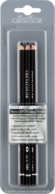 Grumbacher Vine Charcoal Soft 3-Pack