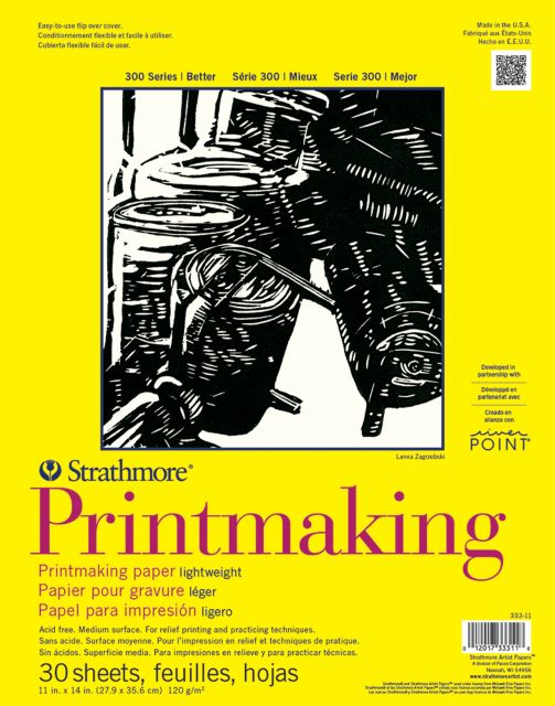 PRINTMAKING PAPER PAD LIGHTWEIGHT 11X14 30 SHEETS