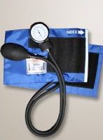 ANEROID SPHYGMOMANOMETER/BLOOD PRESSURE CUFF- BLUE