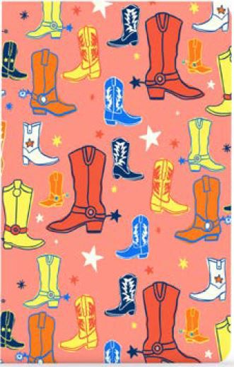 NOTEBK LAYFLAT COLORFUL BOOTS