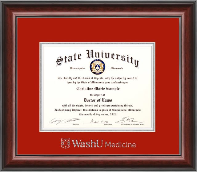 Washington University School of Medicine in St. Louis 8.5x11 Classic Diploma Frame