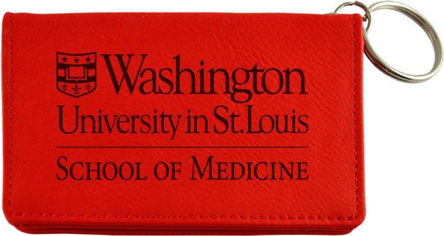 Washington University School of Medicine in St. Louis Leather Accent  Business Card Holder: Washington University - St. Louis