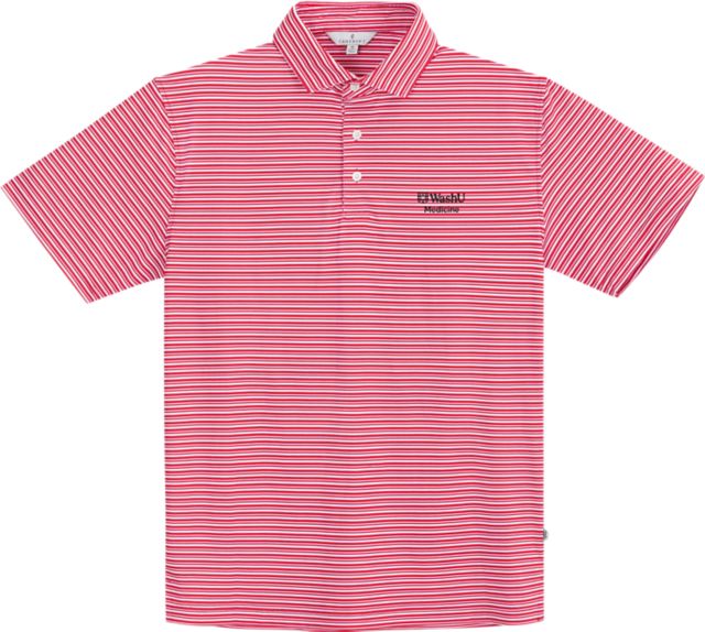 WashU School of Medicine in St. Louis Stripe Performance Polo