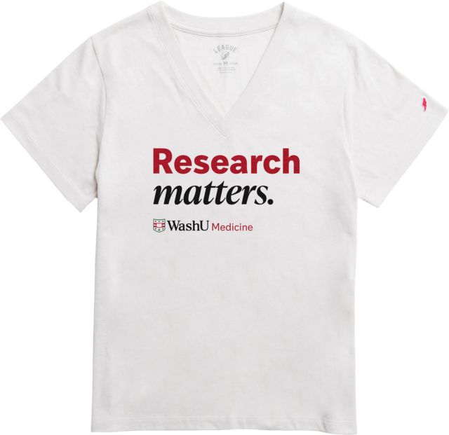 WashU School of Medicine in St. Louis Women's V-Neck Short Sleeve T-Shirt